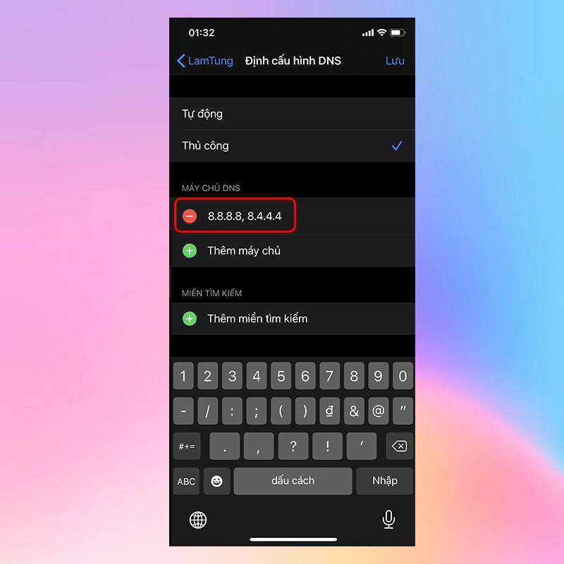 doi dns tren ios